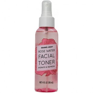 Trader Joe's rose water facial toner 玫瑰化妝水噴霧瓶 118ml